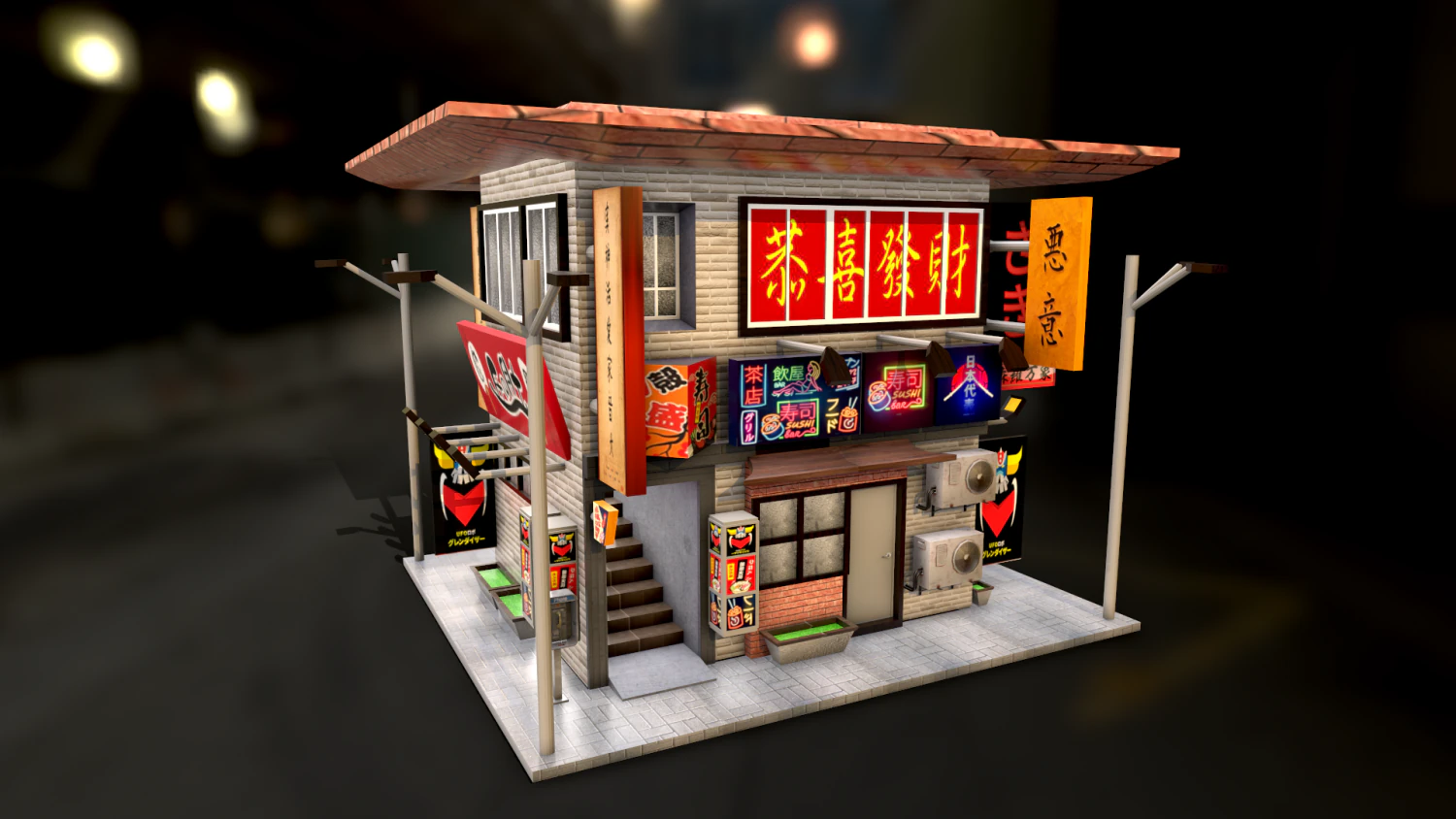 Japanese firm inspect 3D Model .c4d .max .obj .3ds .fbx .stl .blend
