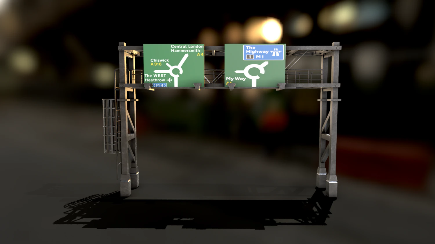 Ramp Indicator 3D Model .c4d .max .obj .3ds .fbx .stl .blend 