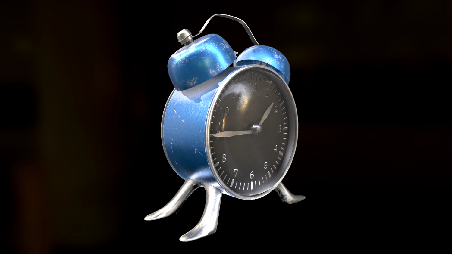 Alarm Clock 3D Model .c4d .max .obj .3ds .fbx .stl .blend