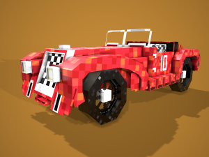 Toy Racing Car 3D Model