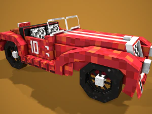 Toy Racing Car 3D Model
