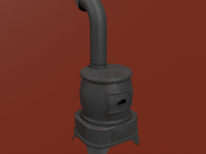 Potbelly stove 3D Model