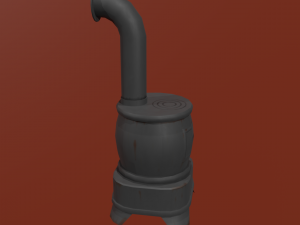 Potbelly stove 3D मॉडल
