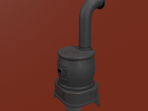 Potbelly stove 3D मॉडल