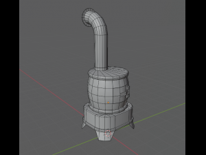 Potbelly stove 3D मॉडल