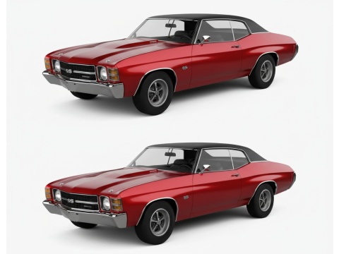 Chevrolet Chevelle SS 454 LS5 Convertible 3D Model