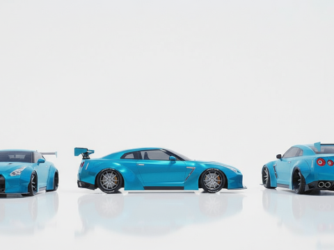 닛산 GT-R R35 리버티 워크 3D 모델