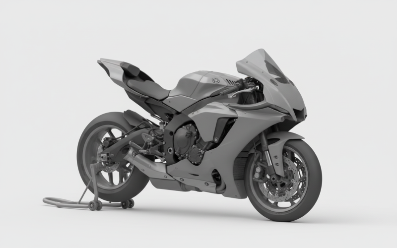 YamahaR1 3D Model .c4d .max .obj .3ds .fbx .stl .blend 