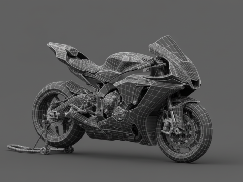 YamahaR1 3D Model