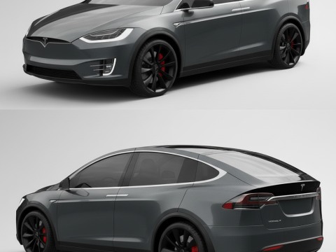 TeslaModelX 3D Model