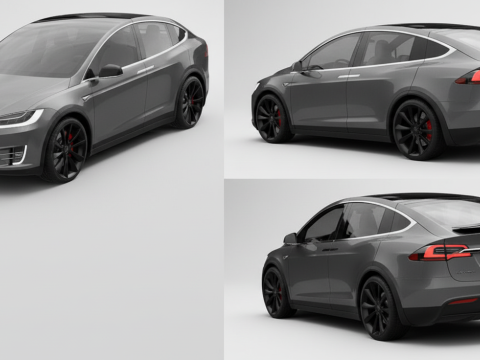 Tesla'nın Modeli X 3D Model