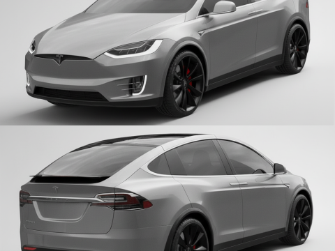 Tesla'nın Modeli X 3D Model
