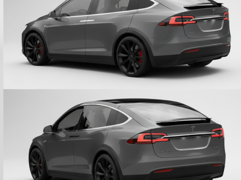 Tesla'nın Modeli X 3D Model