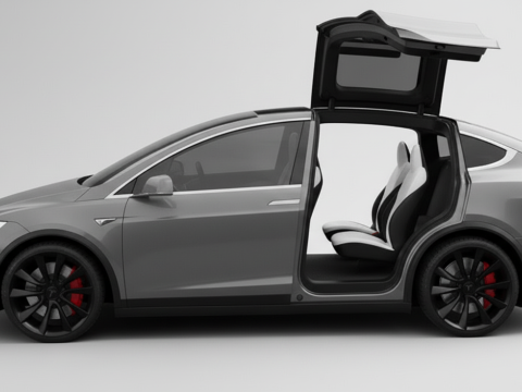 Tesla'nın Modeli X 3D Model