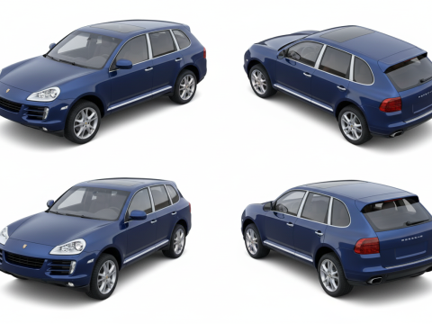 포르쉐 카이엔 2007 3D 모델