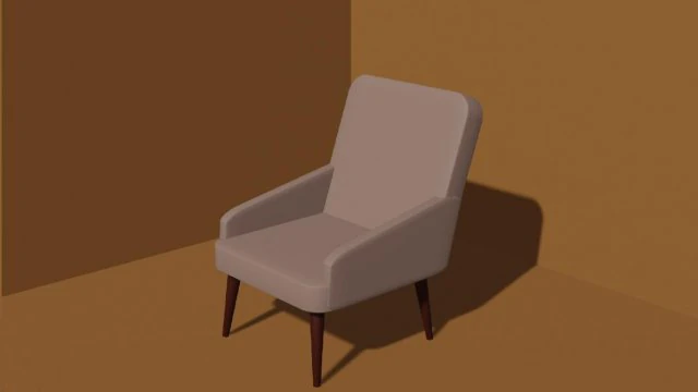 Fotel Model 3D .c4d .max .obj .3ds .fbx .stl .blend 