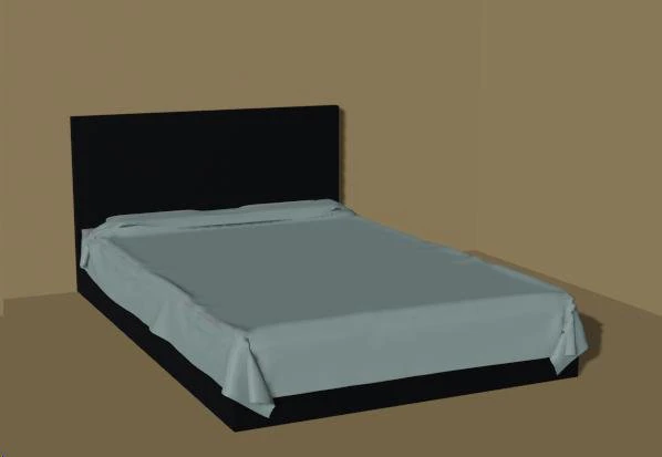 모던한 침대 3D 모델 .c4d .max .obj .3ds .fbx .stl .blend 