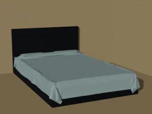 Nowoczesne ł&oacute;żko Model 3D