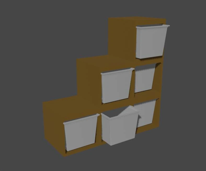Nightstand 3D Model .c4d .max .obj .3ds .fbx .stl .blend