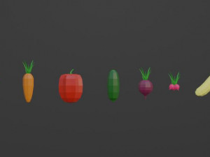 Vegetables Assets Model 3D