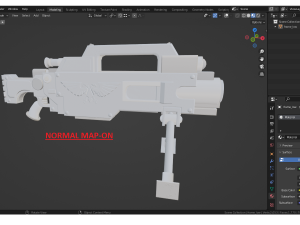 Havy Bolter Accatran Model 3D