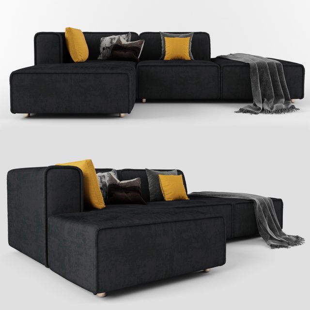 Modern Sofa 3D Model .c4d .max .obj .3ds .fbx .stl .blend 