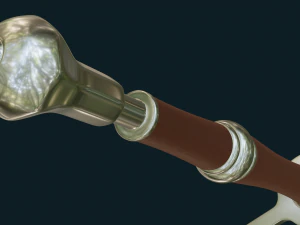 Fantasy Steel Sword 3D Model
