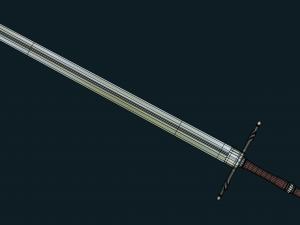 Fantasy Steel Sword 3D 모델