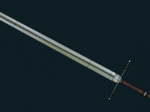 Fantasy Steel Sword 3D Model