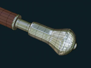 Fantasy Steel Sword 3D Model