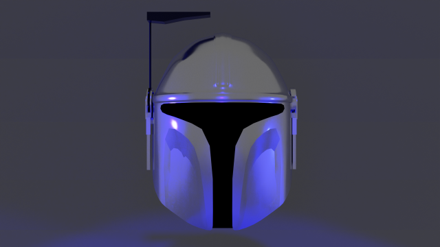 Mandalorian helmet 3D Модель .c4d .max .obj .3ds .fbx .stl .blend