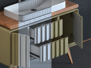 Vanity Unit Set01 Modelo 3D