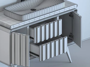 Vanity Unit Set01 3D Model
