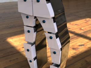 Tube pants 3D 模型