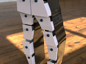 튜브팬츠 3D 모델