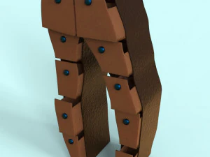 Tube pants 3D Model