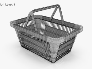 Shopping Basket 3D Model
