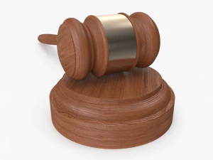 Młotek licytacyjny Model 3D