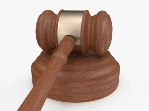 Młotek licytacyjny Model 3D