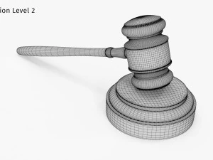 Młotek licytacyjny Model 3D