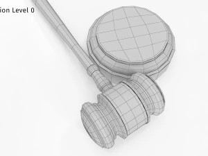 Młotek licytacyjny Model 3D