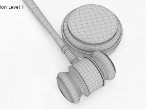 Młotek licytacyjny Model 3D