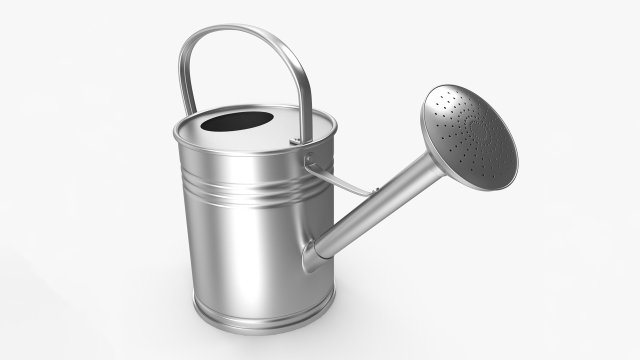 Watering Can 3D Model .c4d .max .obj .3ds .fbx .stl .blend 