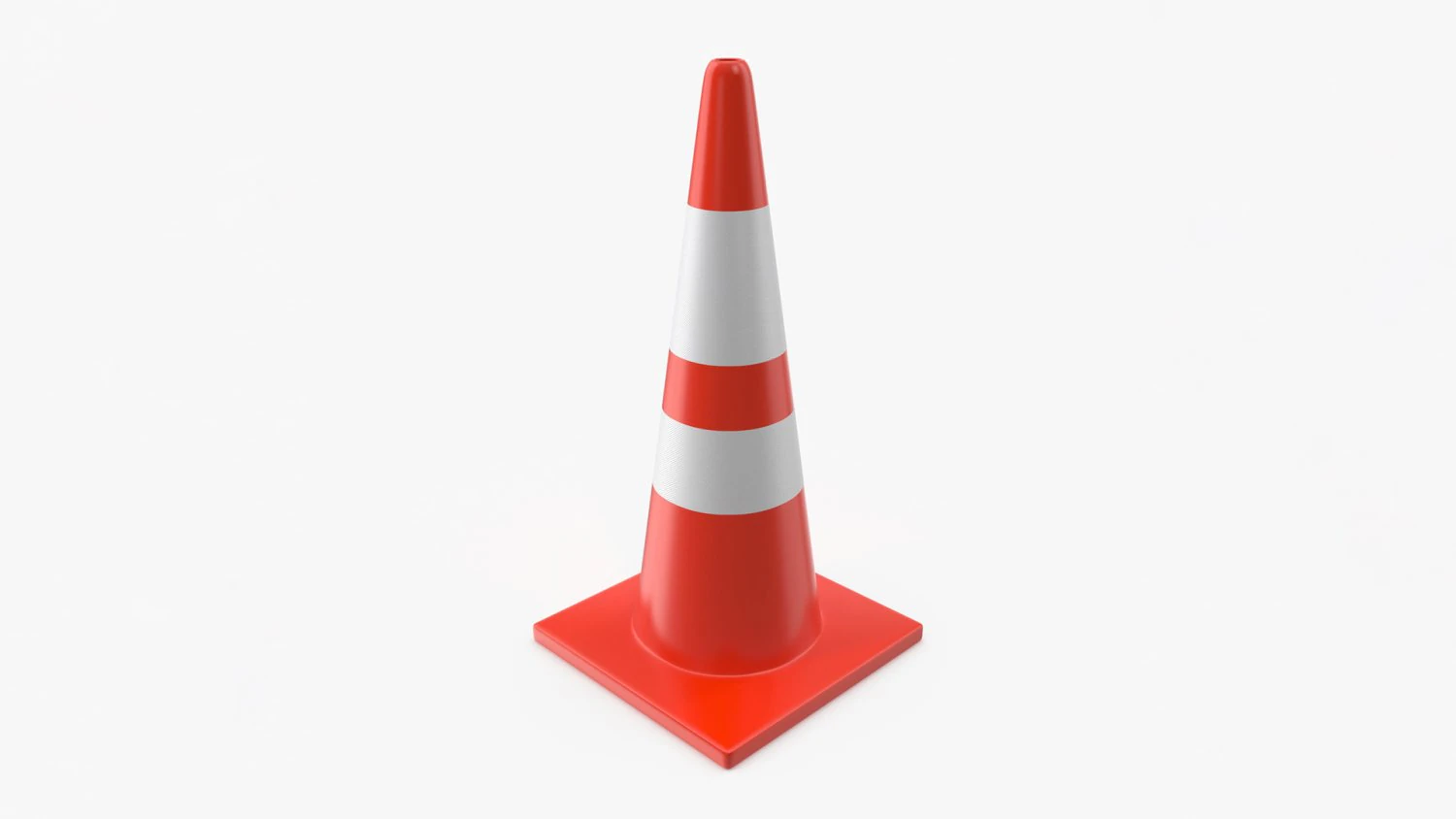 Road Cone 3D Model .c4d .max .obj .3ds .fbx .stl .blend 
