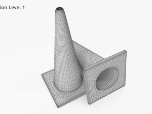 Road Cone 3D Model