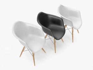Pascal Plastic Chair 3D Model