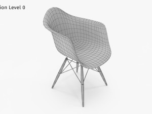 Pascal Plastic Chair Modello 3D
