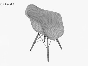 Pascal Plastic Chair Modello 3D