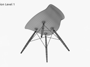 Pascal Plastic Chair Modello 3D