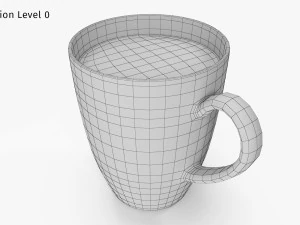Keramikbecher 3D Modell